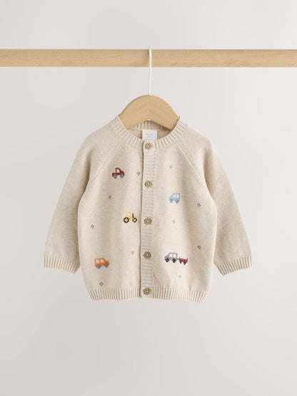 Dsiney Kidz - Neutral Transport Knitted Cardigan and Legging Baby Set (0mths-2yrs) image 6