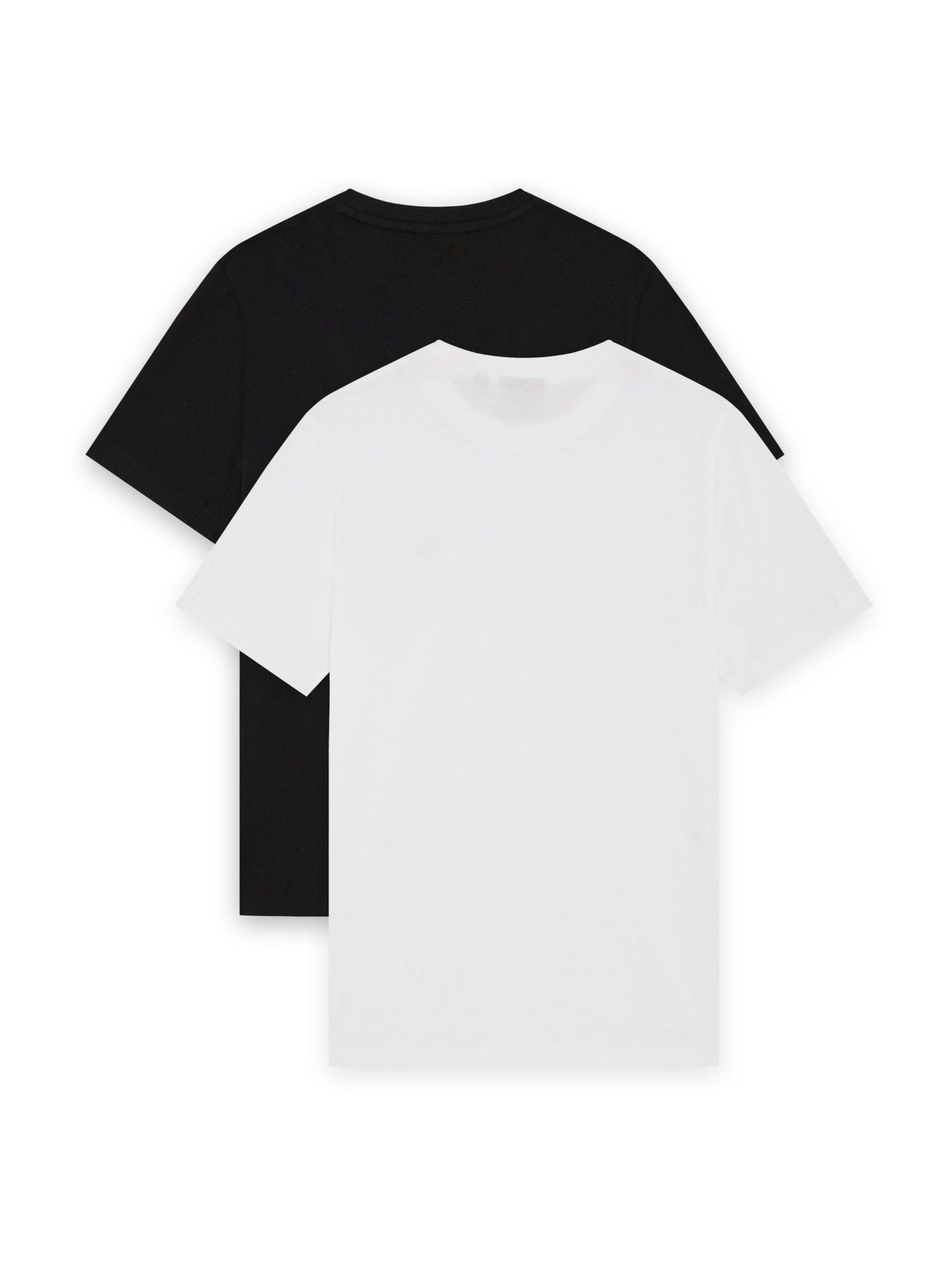 Dsiney Kidz - Lyle & Scott Jet Black/ White Multipack T-Shirts 2 Pack image 2