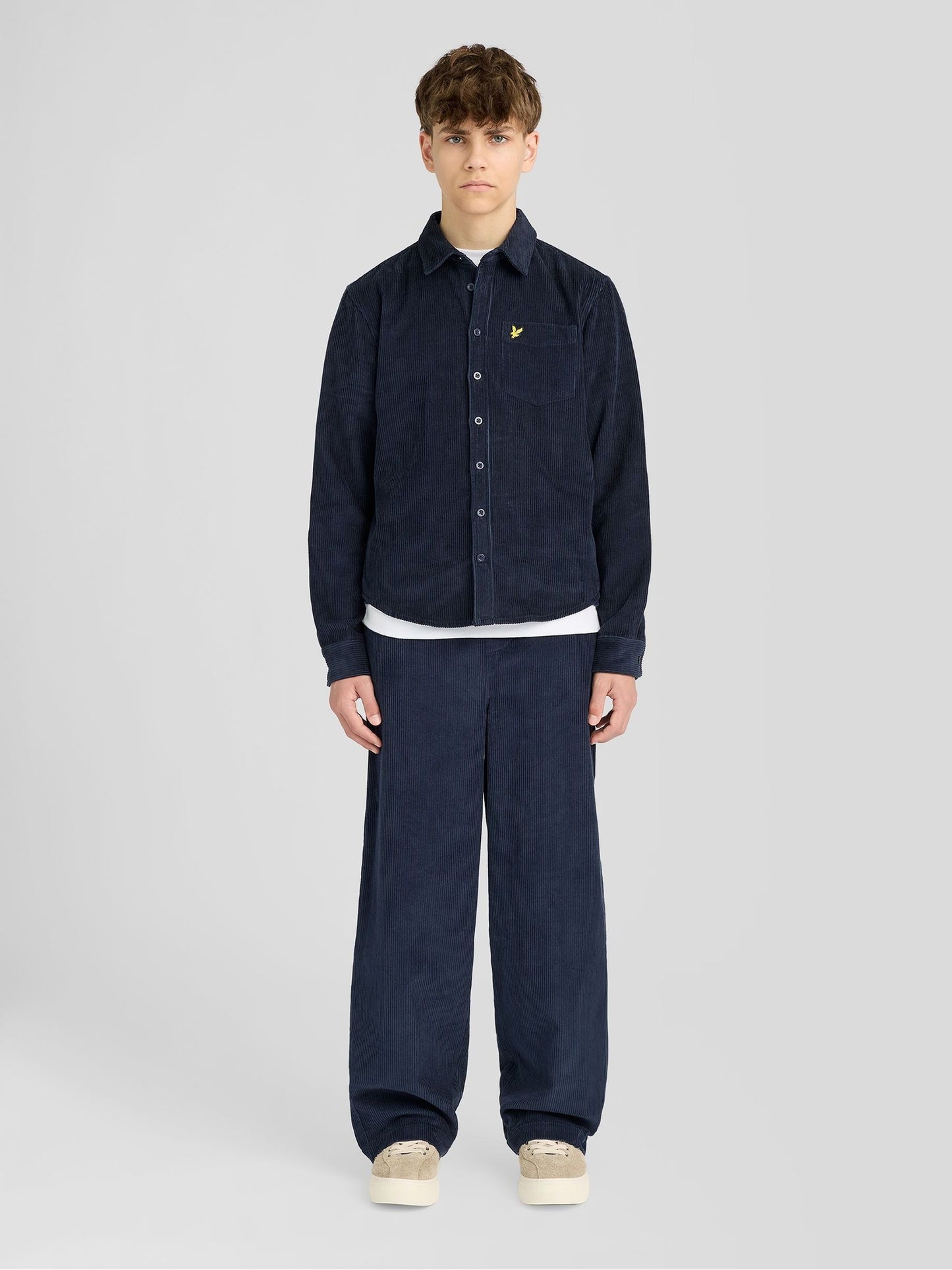 Dsiney Kidz - Lyle & Scott Blue Cord Long Sleeve Shirt image 3