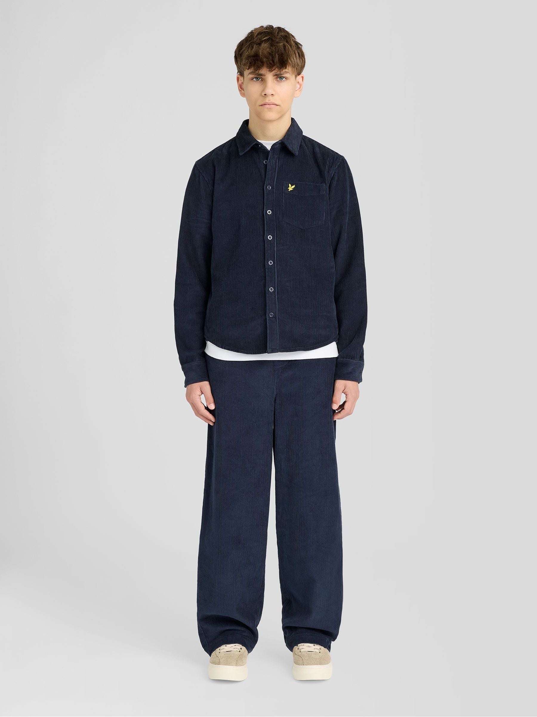 Dsiney Kidz - Lyle & Scott Blue Cord Long Sleeve Shirt image 3