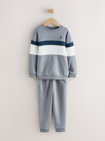 Grey Crew Neck Sweater Set (3-16yrs) - image 1