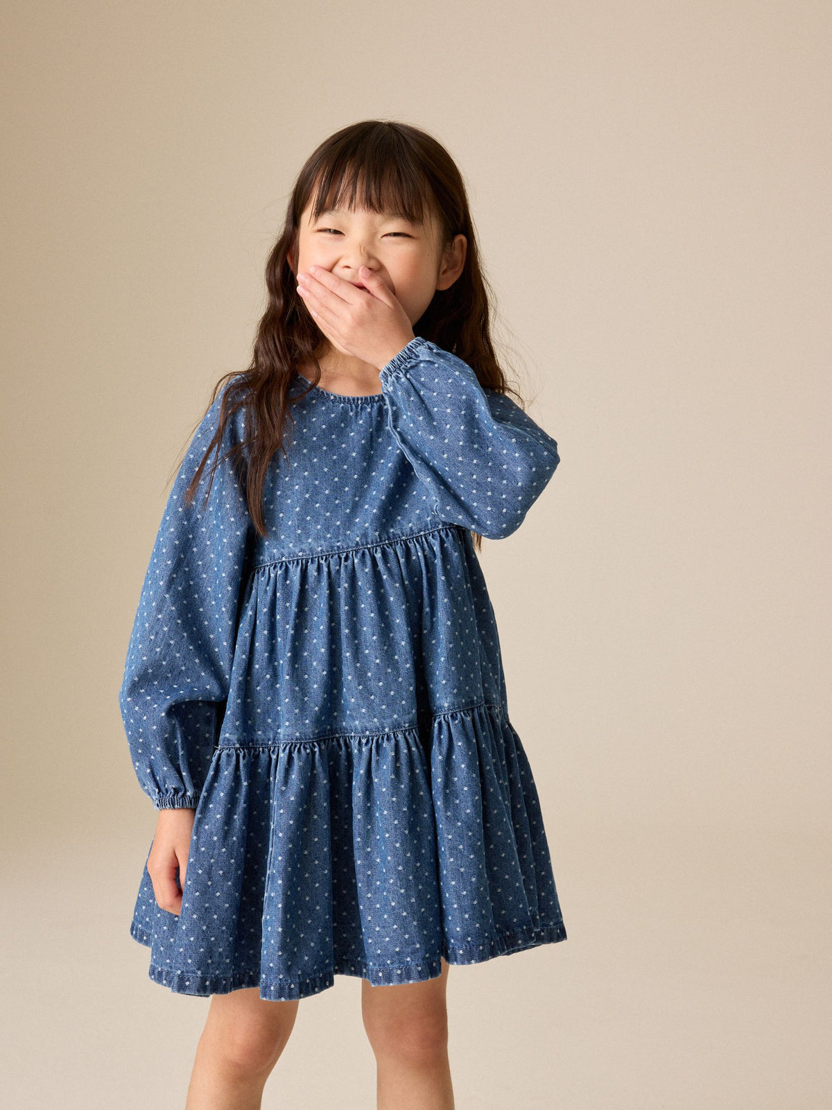 Dsiney Kidz - Denim Long Sleeve Dress (3-16yrs) image 1