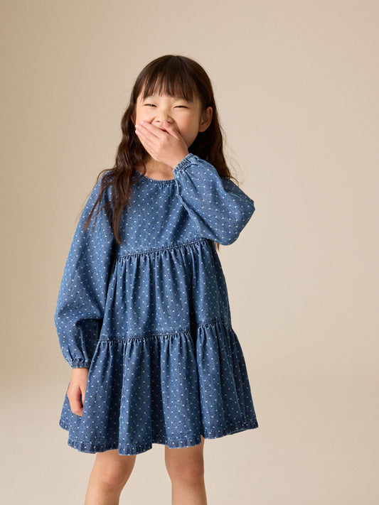 Dsiney Kidz - Denim Long Sleeve Dress (3-16yrs) image 1