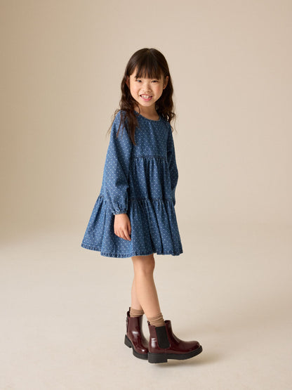 Dsiney Kidz - Denim Long Sleeve Dress (3-16yrs) image 3