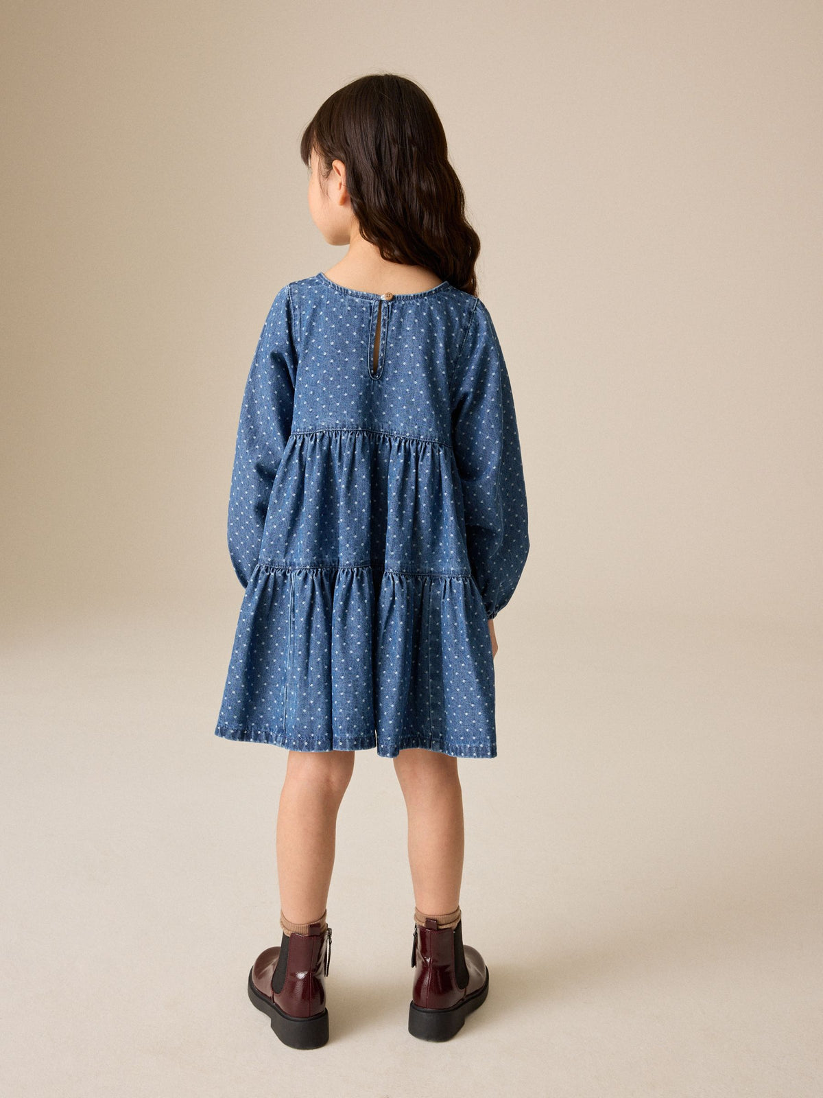 Dsiney Kidz - Denim Long Sleeve Dress (3-16yrs) image 4