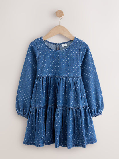 Dsiney Kidz - Denim Long Sleeve Dress (3-16yrs) image 5
