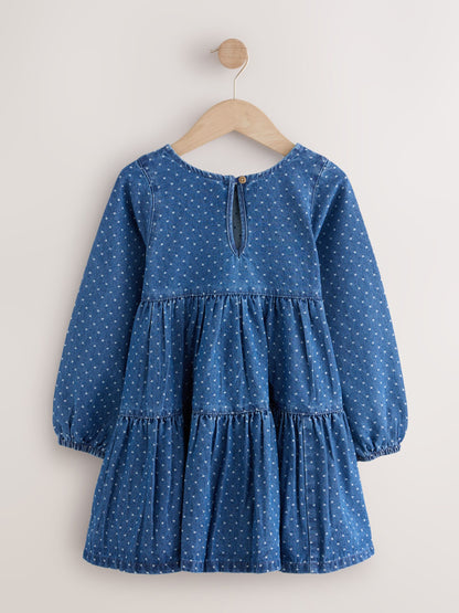 Dsiney Kidz - Denim Long Sleeve Dress (3-16yrs) image 6