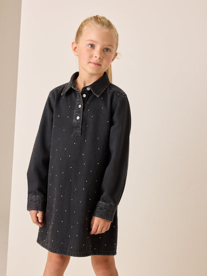 Dsiney Kidz - Black Denim Shirt Dress (3-16yrs) image 1