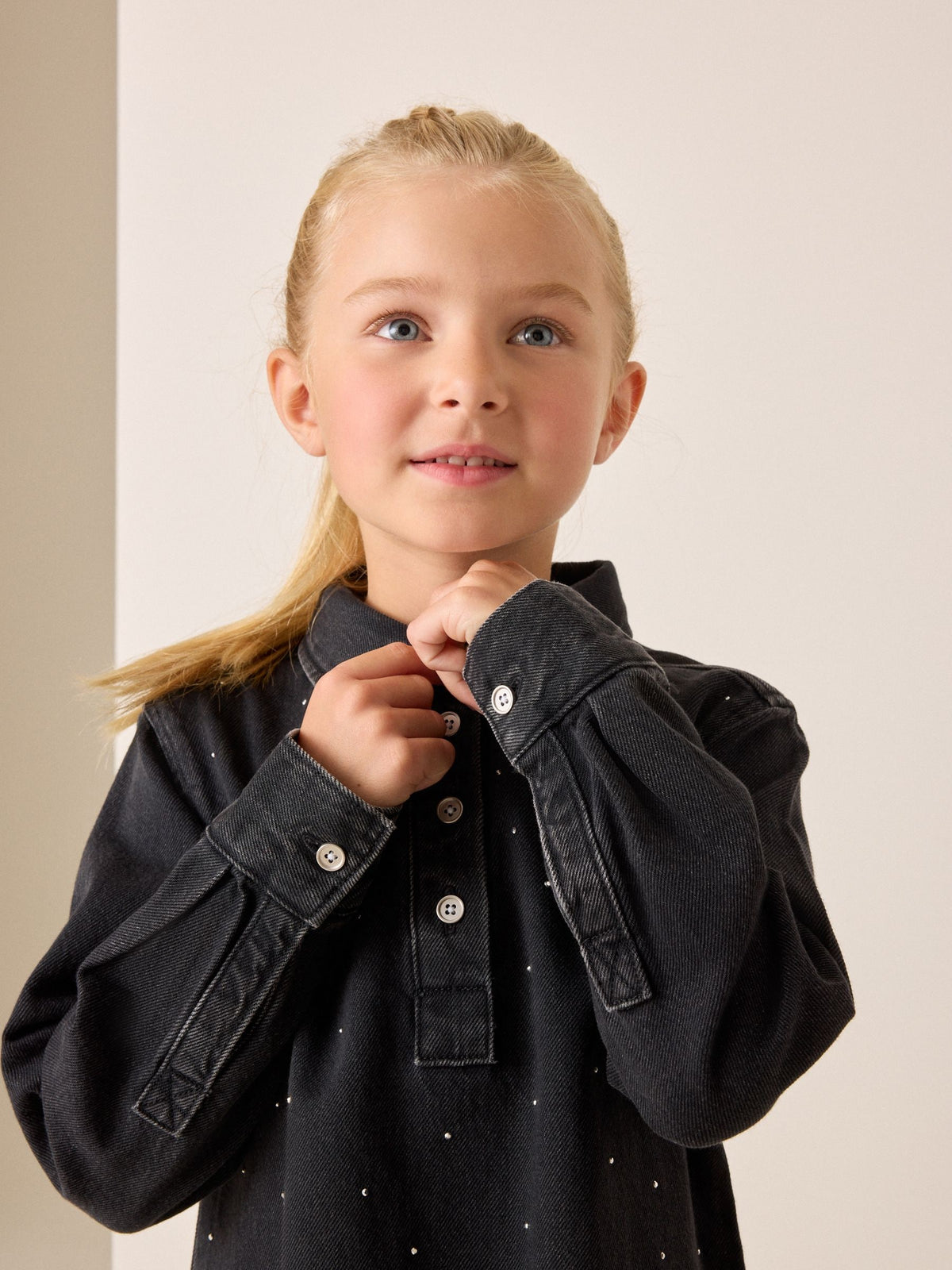 Dsiney Kidz - Black Denim Shirt Dress (3-16yrs) image 4