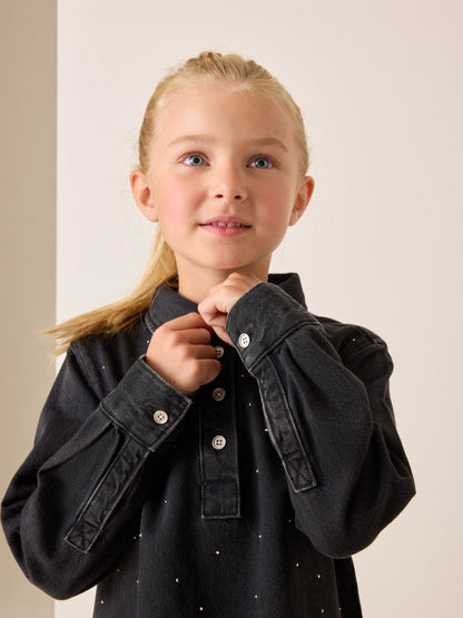 Dsiney Kidz - Black Denim Shirt Dress (3-16yrs) image 4