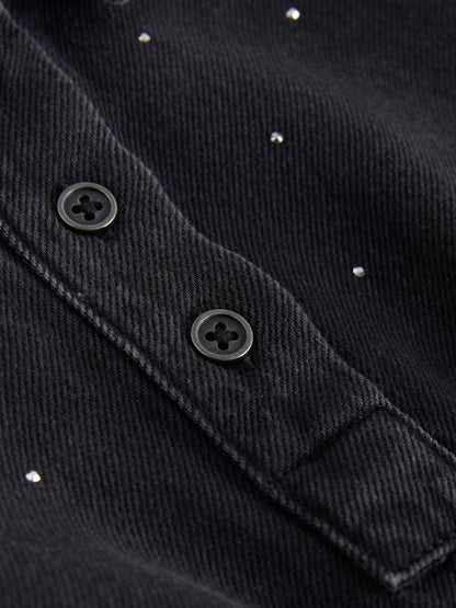 Dsiney Kidz - Black Denim Shirt Dress (3-16yrs) image 7