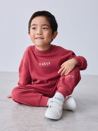Baker by Ted Baker Red Sweatshirt and Joggers Set image 3