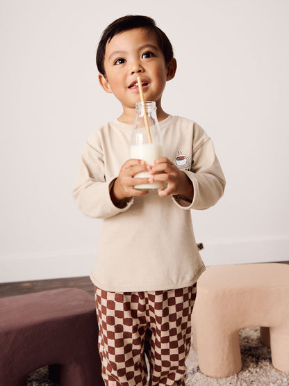 Blue/Ecru Breakfast Club Oversized Pyjamas 3 Pack (9mths-10yrs) - image 2