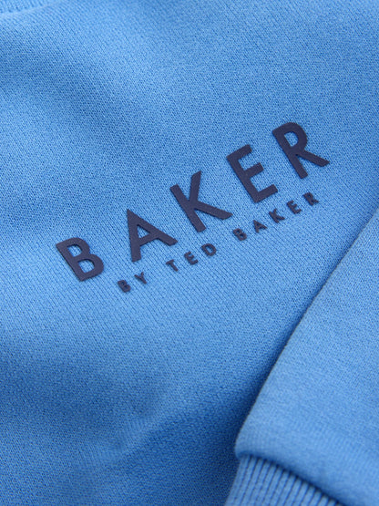 Dsiney Kidz - Baker by Ted Baker Mid Blue Overhead Hoodie image 10
