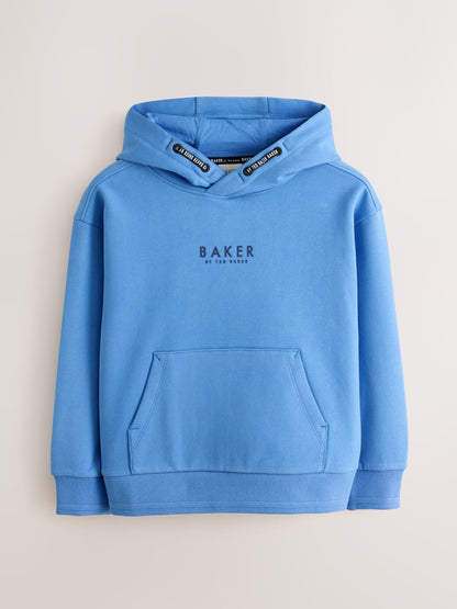Dsiney Kidz - Baker by Ted Baker Mid Blue Overhead Hoodie image 8