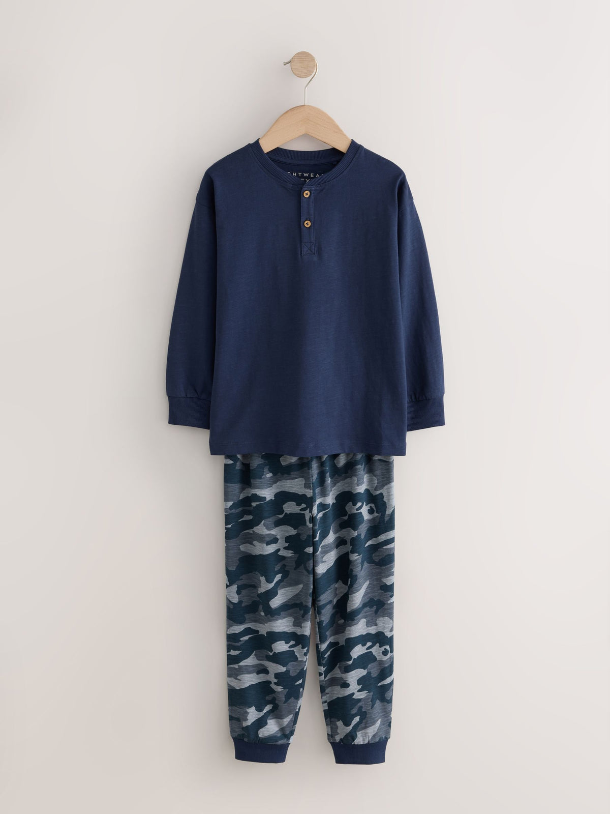 Green/Grey/Blue Camo Long Sleeve Pyjamas 3 Pack (3-16yrs) - image 3