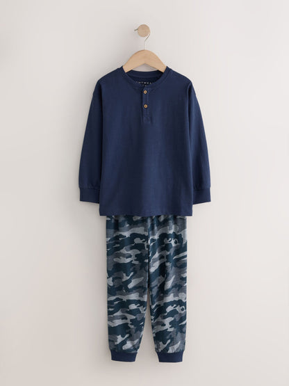 Green/Grey/Blue Camo Long Sleeve Pyjamas 3 Pack (3-16yrs) - image 3