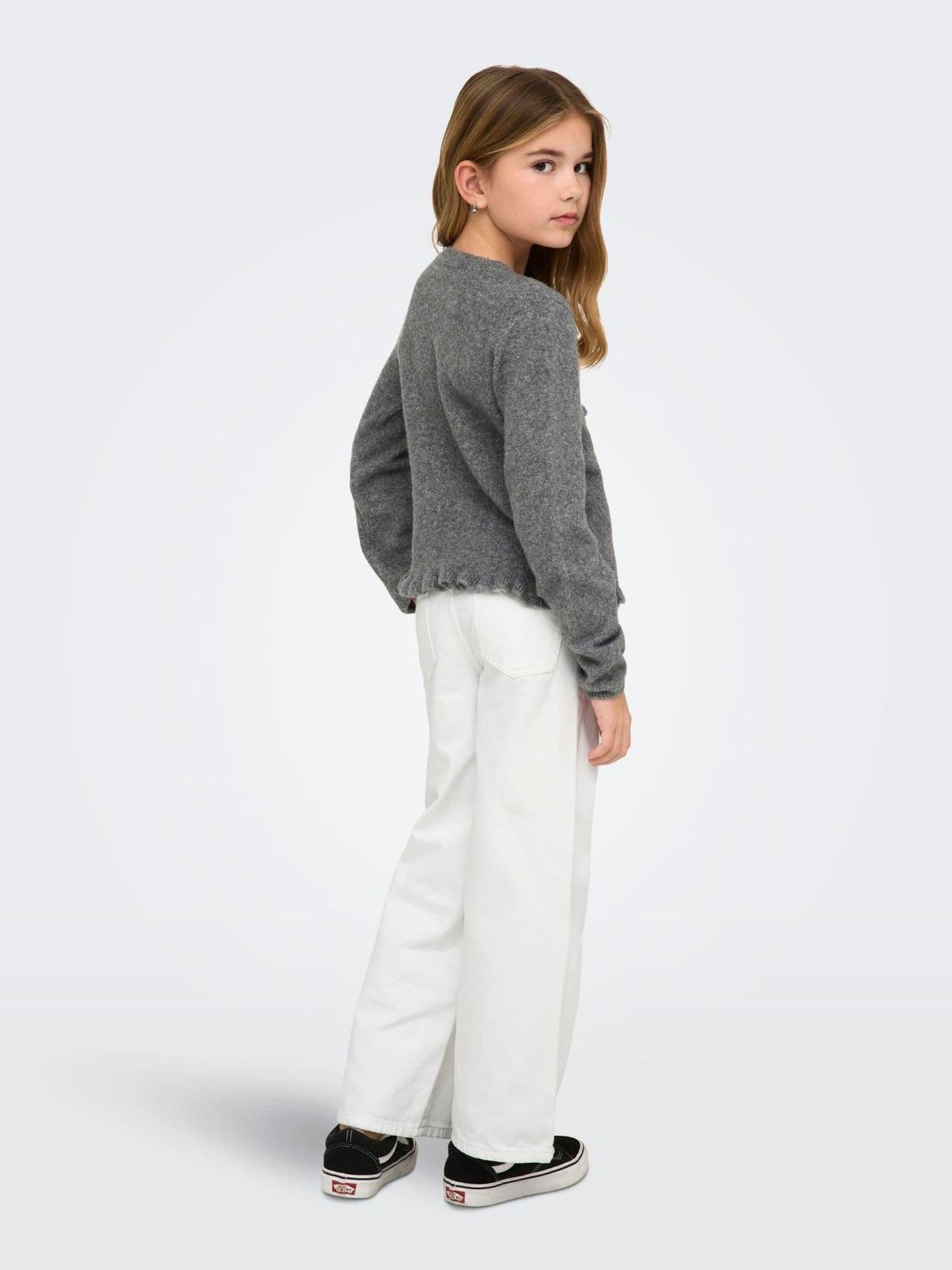Dsiney Kidz - ONLY KIDS White Comet Wide Leg Jeans image 3