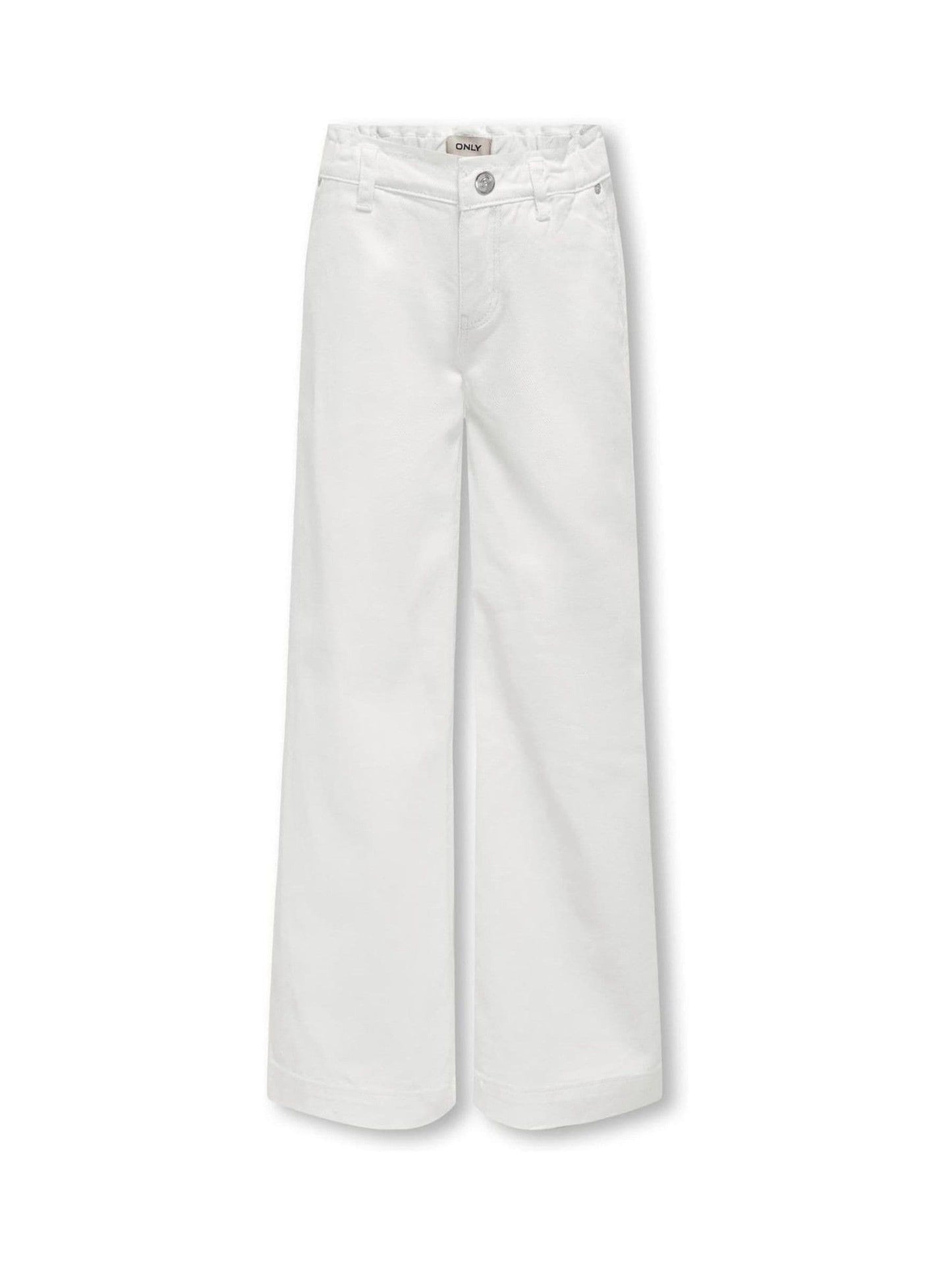 Dsiney Kidz - ONLY KIDS White Comet Wide Leg Jeans image 4