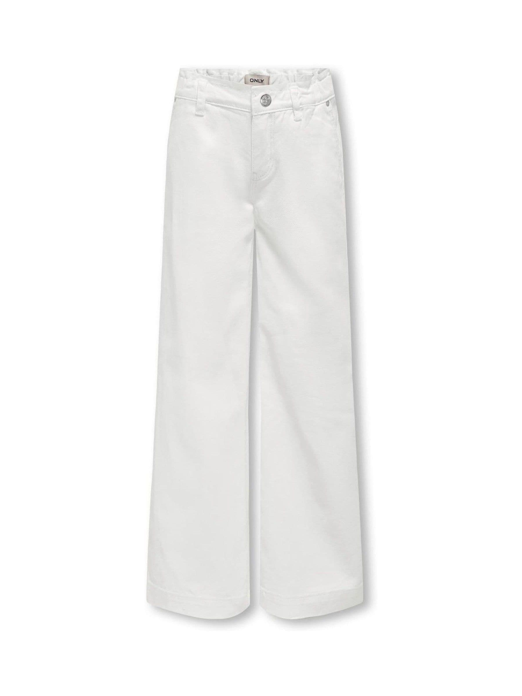 Dsiney Kidz - ONLY KIDS White Comet Wide Leg Jeans image 4