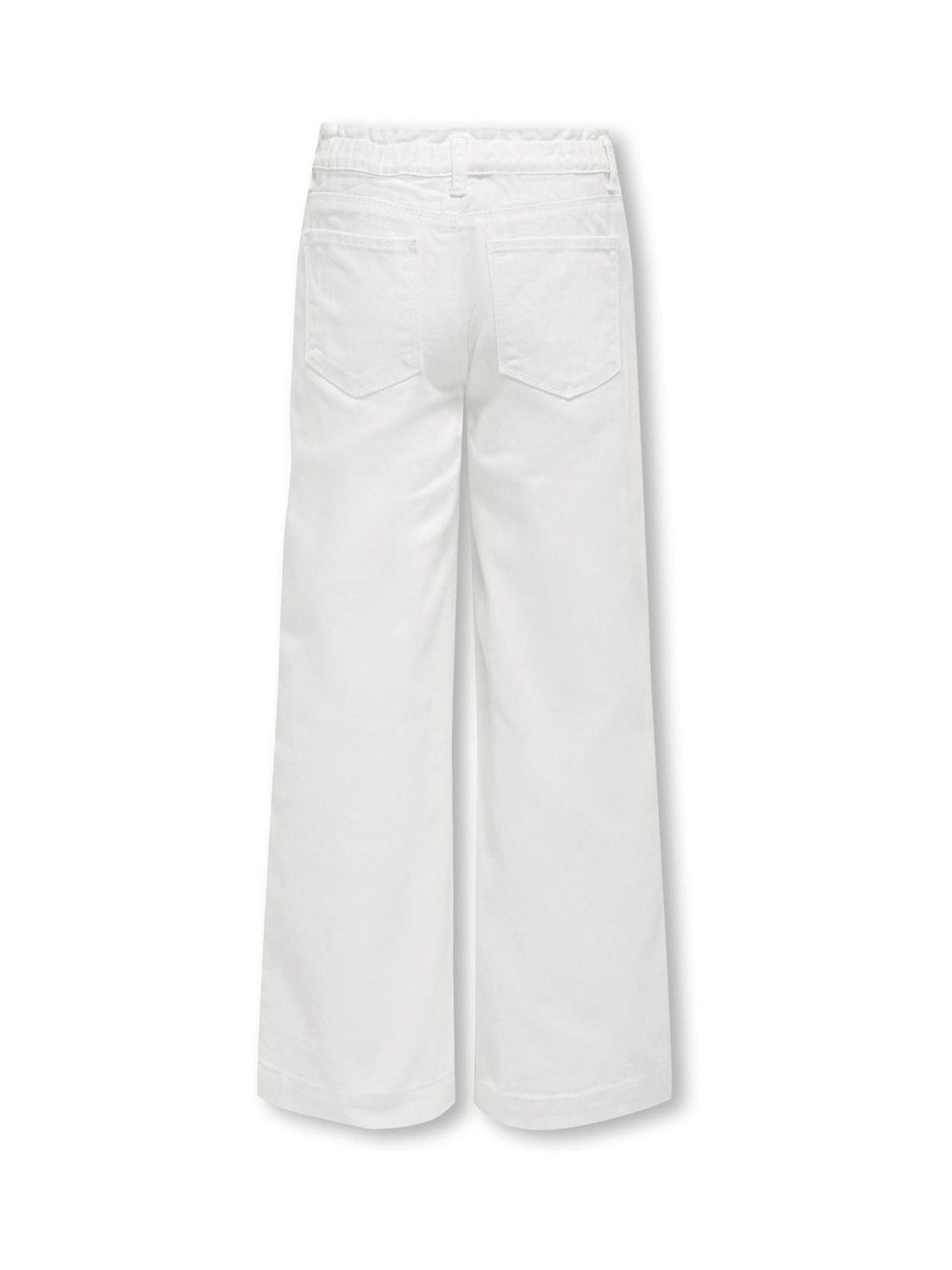 Dsiney Kidz - ONLY KIDS White Comet Wide Leg Jeans image 5