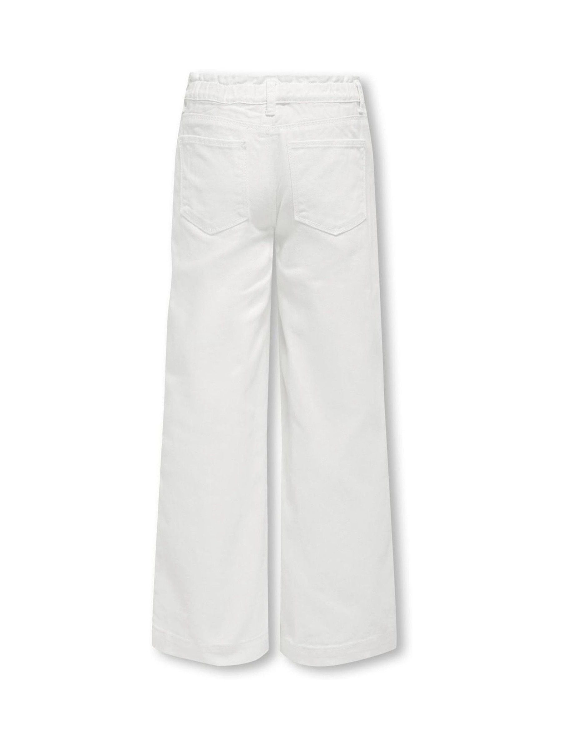 Dsiney Kidz - ONLY KIDS White Comet Wide Leg Jeans image 5