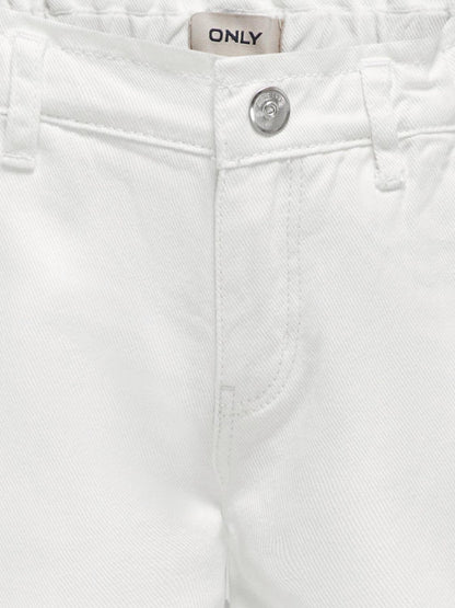 Dsiney Kidz - ONLY KIDS White Comet Wide Leg Jeans image 6