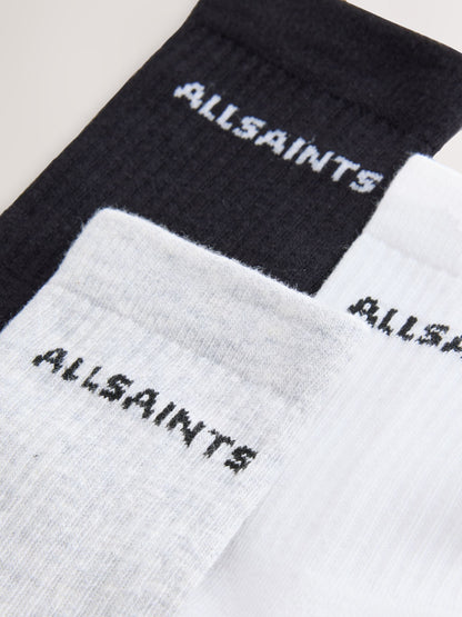 smALLSAINTS Multi Logo Cushioned Sole Socks 3 Pack - image 5
