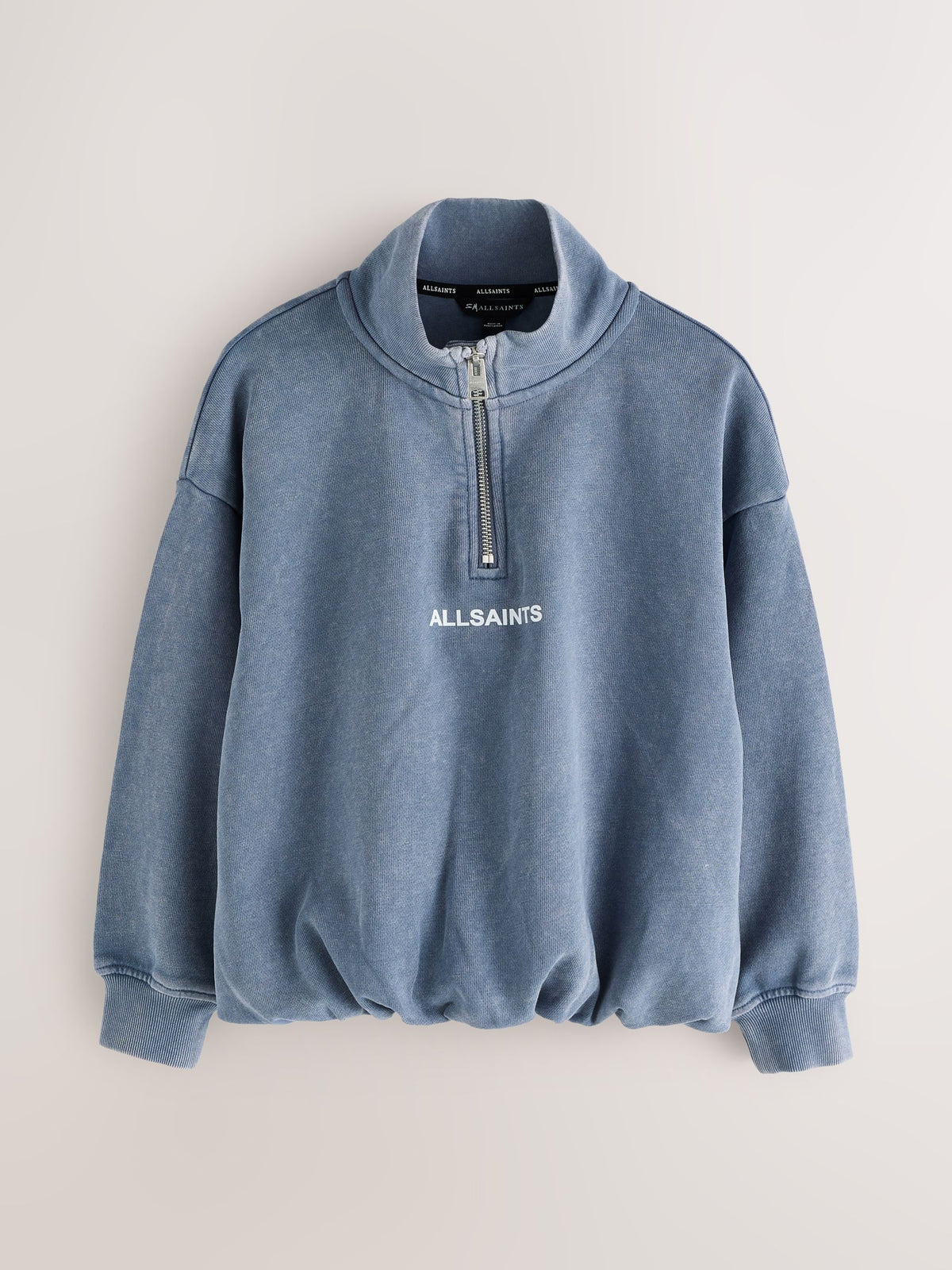 smALLSAINTS Blue Zip Up Bubble Hem Sweatshirt - image 5