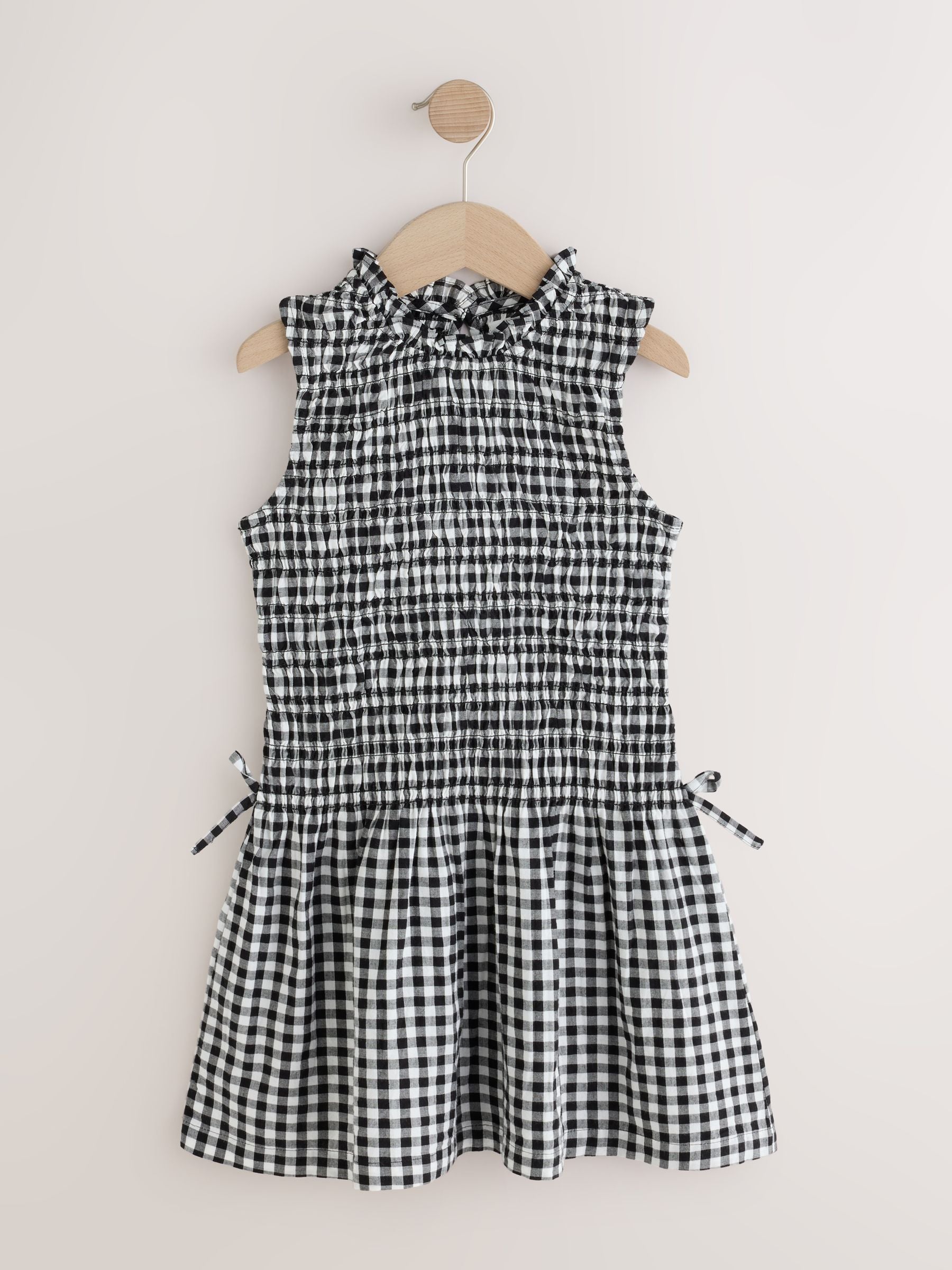Dsiney Kidz - Black/White Gingham Shirred Dress (3-16yrs) image 1