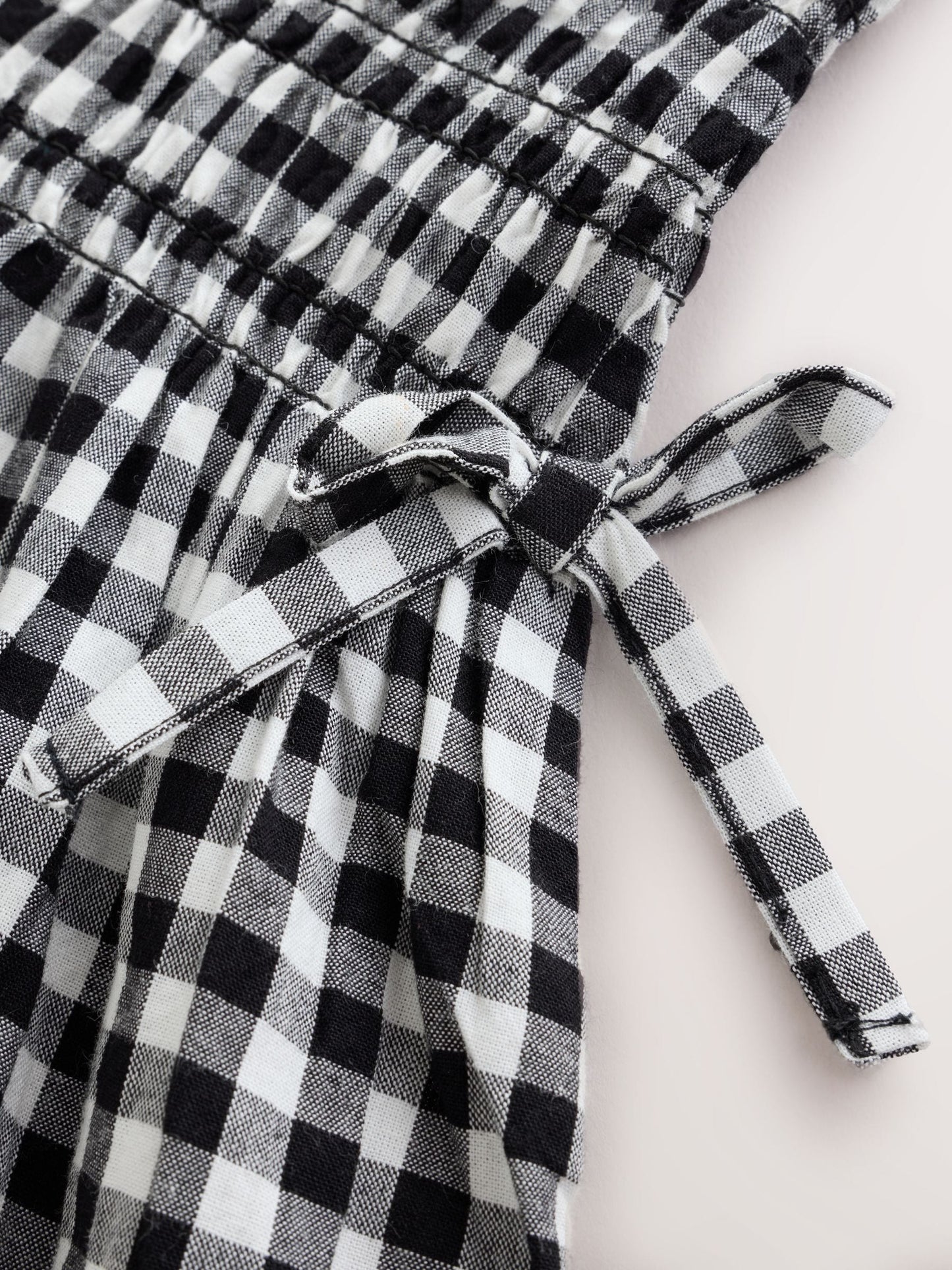 Dsiney Kidz - Black/White Gingham Shirred Dress (3-16yrs) image 5