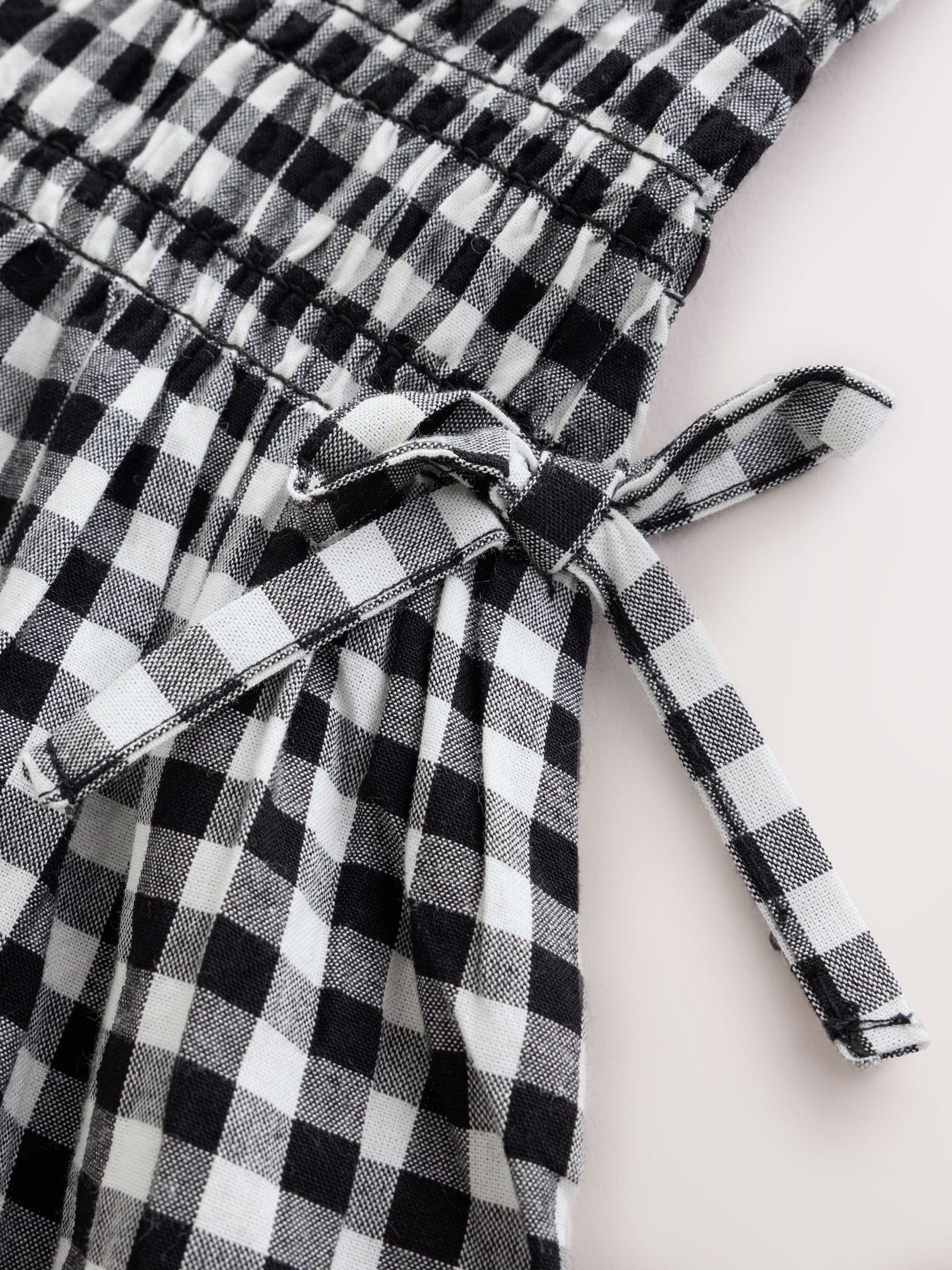 Dsiney Kidz - Black/White Gingham Shirred Dress (3-16yrs) image 5
