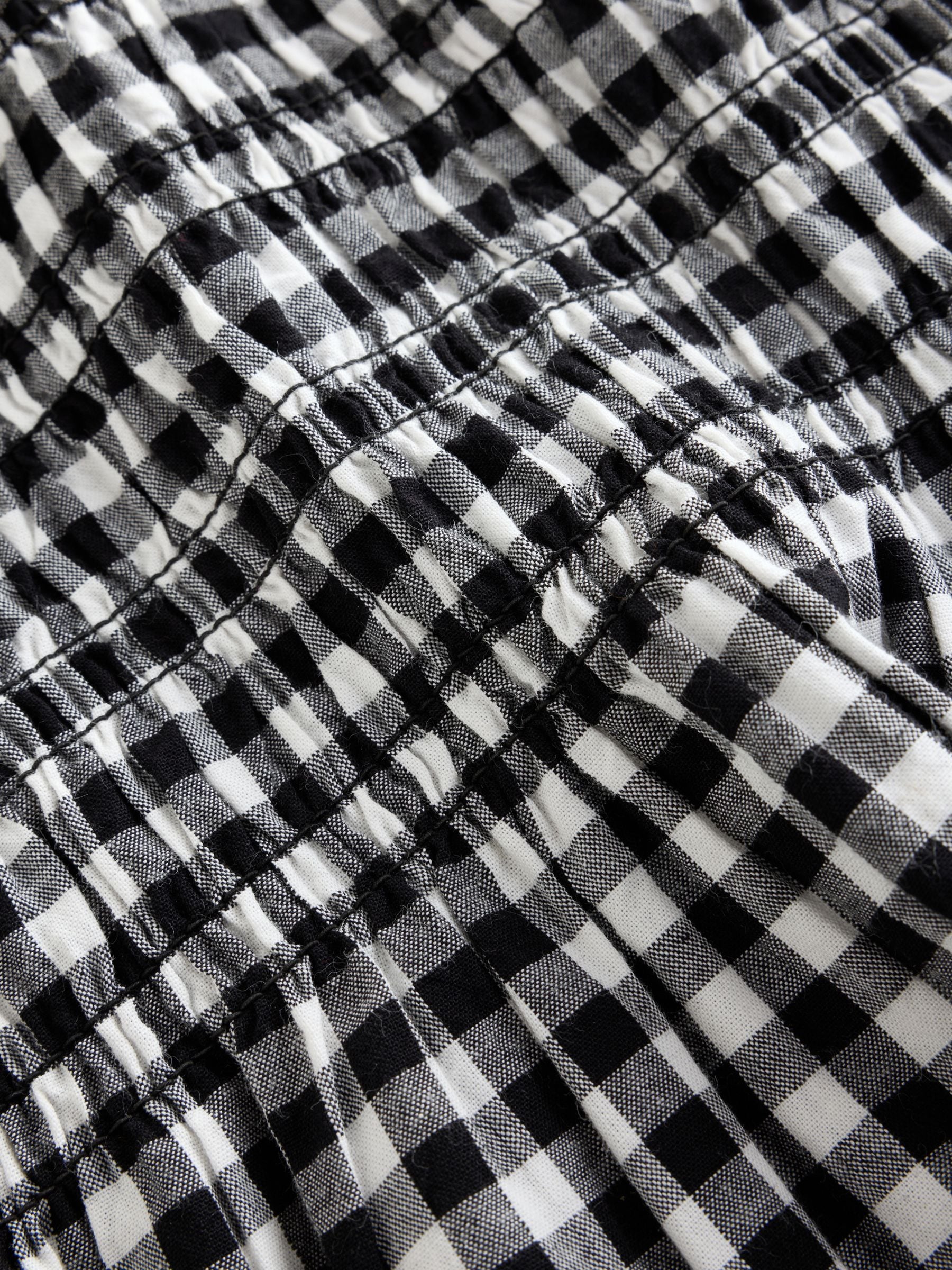 Dsiney Kidz - Black/White Gingham Shirred Dress (3-16yrs) image 6