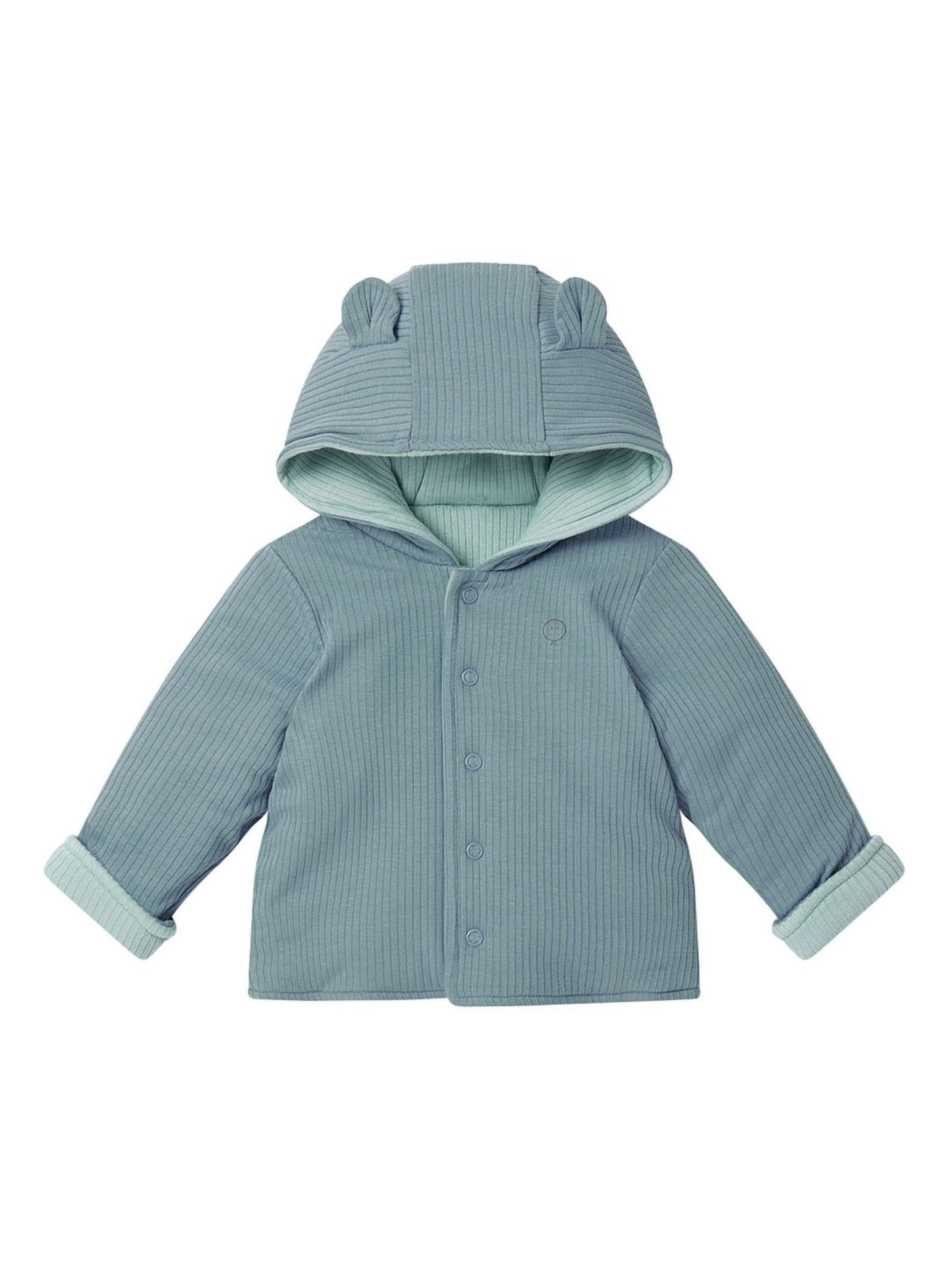 Dsiney Kidz - MORI Blue Cosy Ribbed Reversible Coat image 1