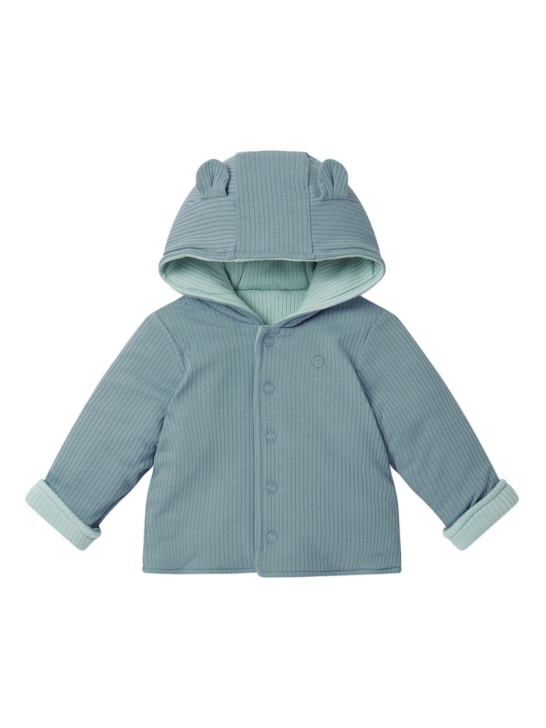 Dsiney Kidz - MORI Blue Cosy Ribbed Reversible Coat image 1