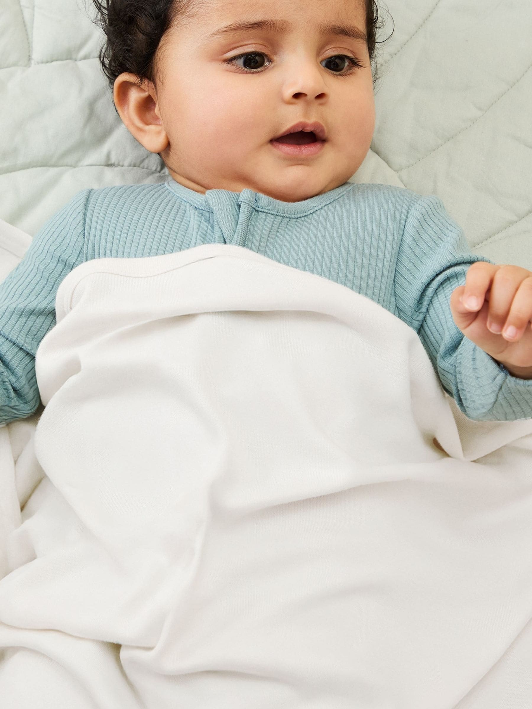 MORI White Supersoft Baby Blanket image 1