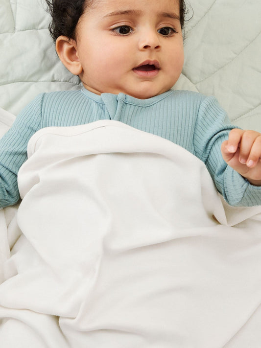 MORI White Supersoft Baby Blanket image 1