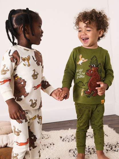 Green/Ecru Gruffalo Snuggle Pyjamas 2 Pack (9mths-8yrs) - image 1