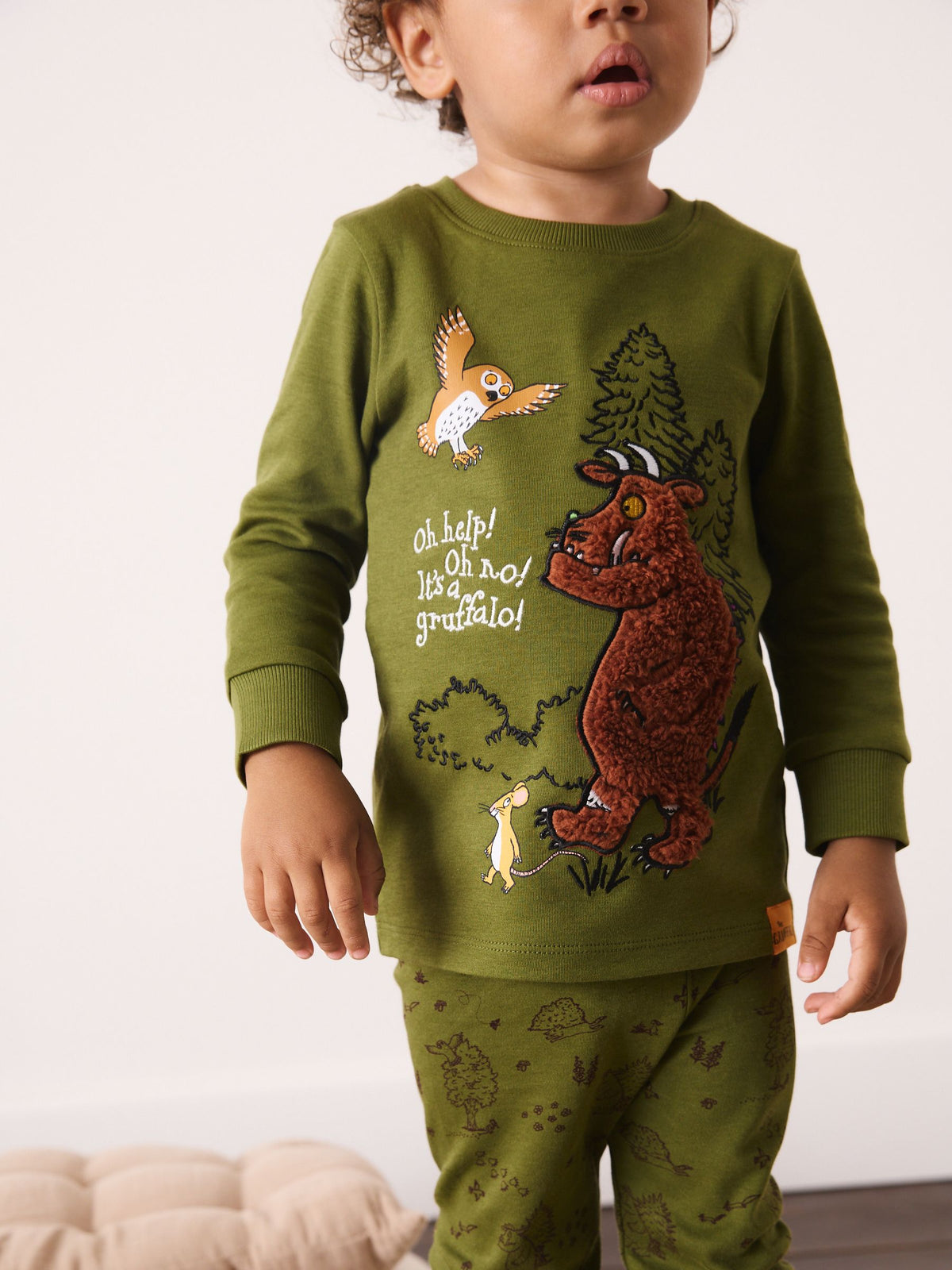 Green/Ecru Gruffalo Snuggle Pyjamas 2 Pack (9mths-8yrs) - image 4
