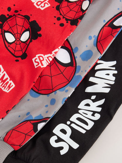 Red/Black/Grey Spiderman Long Sleeve Jogger Pyjamas 3 Pack (12mths-10yrs) - image 10