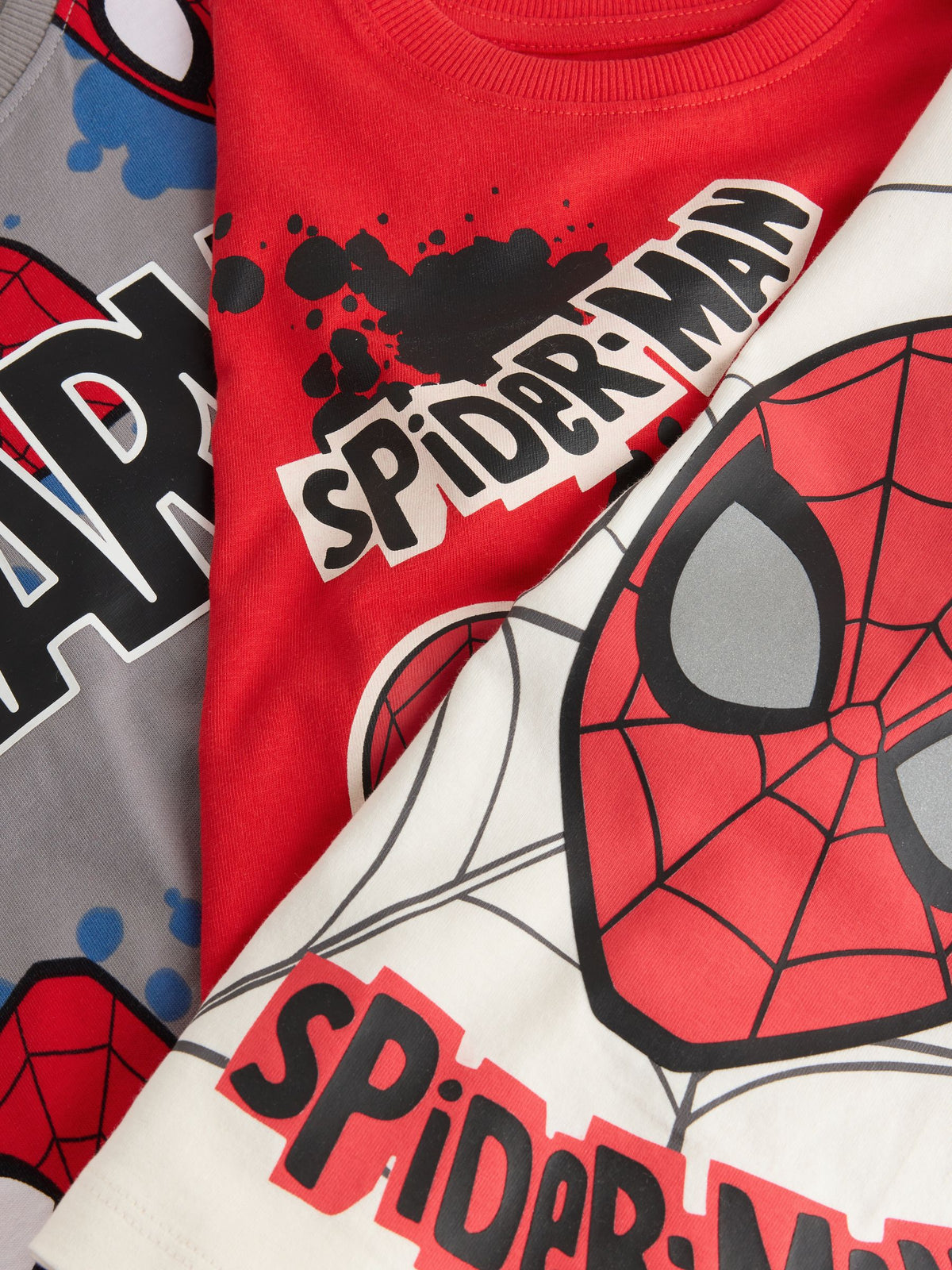 Red/Black/Grey Spiderman Long Sleeve Jogger Pyjamas 3 Pack (12mths-10yrs) - image 12