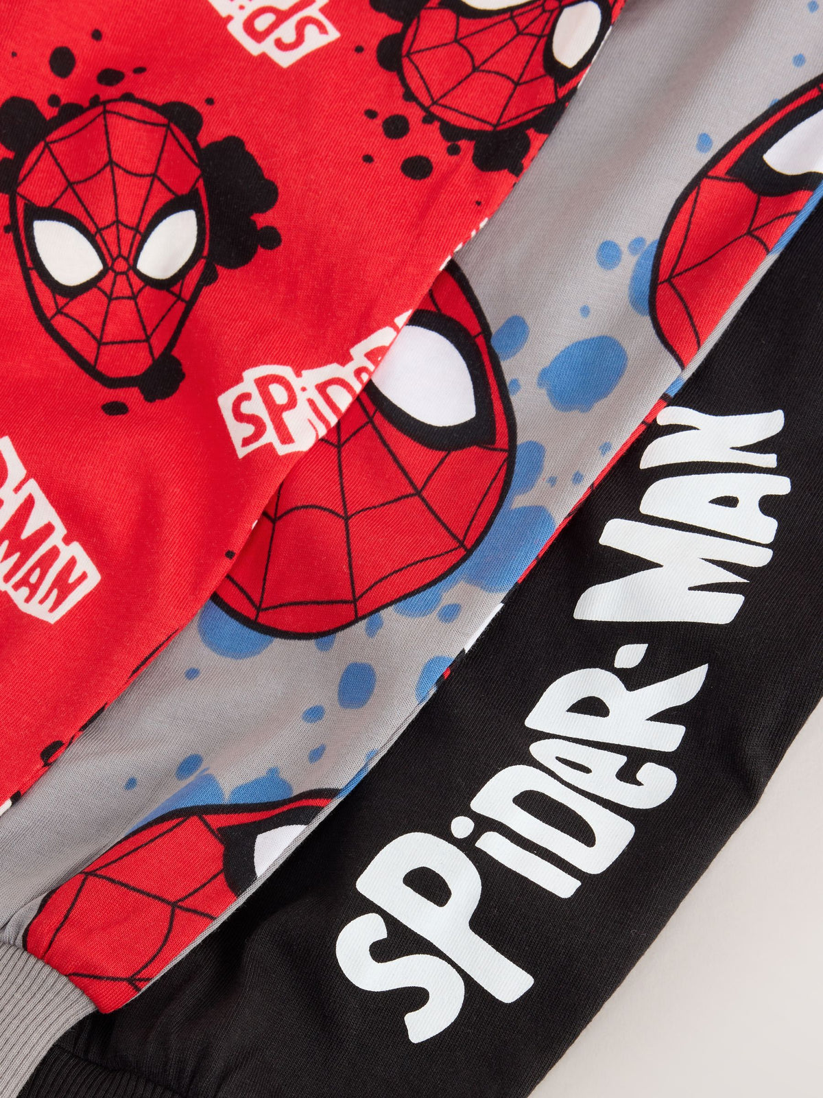 Red/Black/Grey Spiderman Long Sleeve Jogger Pyjamas 3 Pack (12mths-10yrs) - image 13
