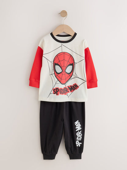 Red/Black/Grey Spiderman Long Sleeve Jogger Pyjamas 3 Pack (12mths-10yrs) - image 8