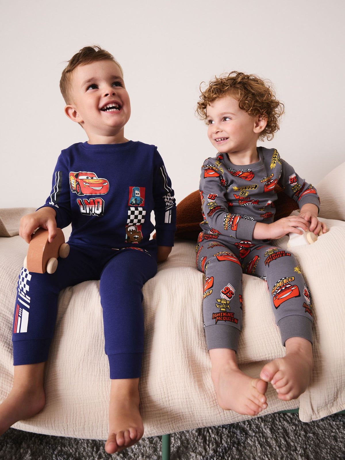 Navy/Grey Snuggle Pyjamas 2 Pack (12mths-8yrs) - image 1