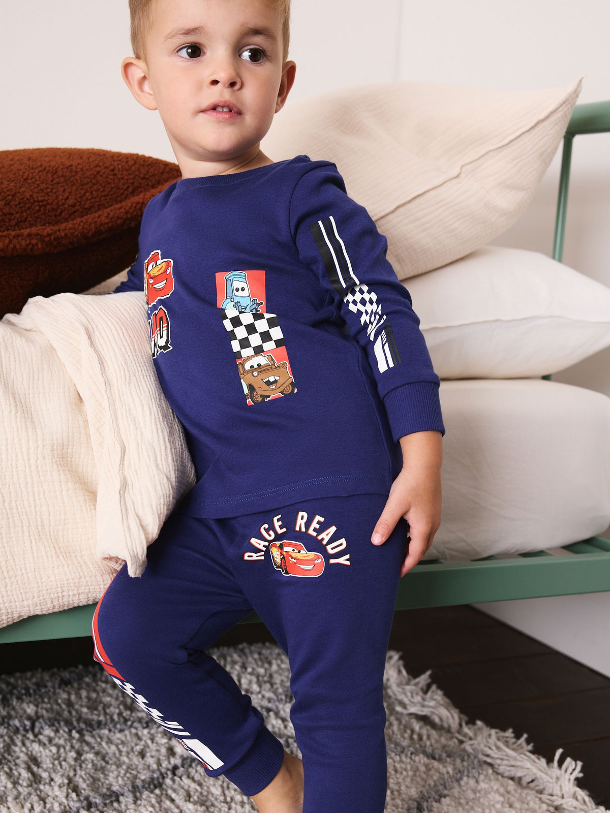 Navy/Grey Snuggle Pyjamas 2 Pack (12mths-8yrs) - image 4