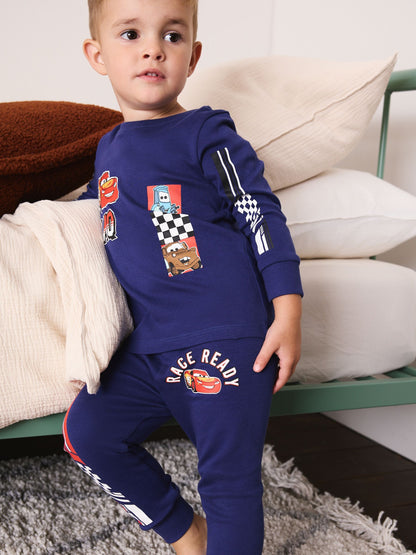 Navy/Grey Snuggle Pyjamas 2 Pack (12mths-8yrs) - image 4