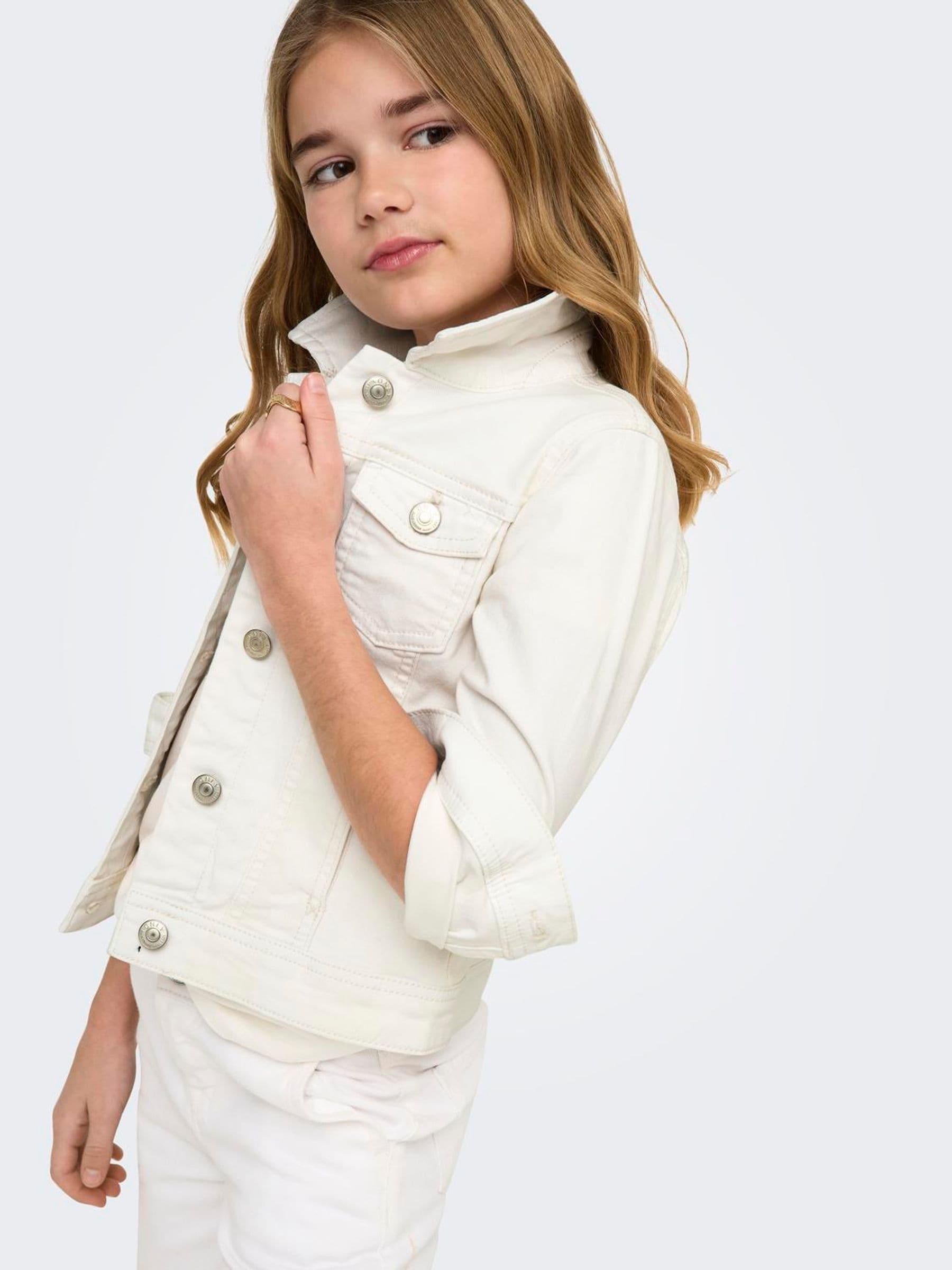 Dsiney Kidz - ONLY KIDS White Denim Jacket image 1