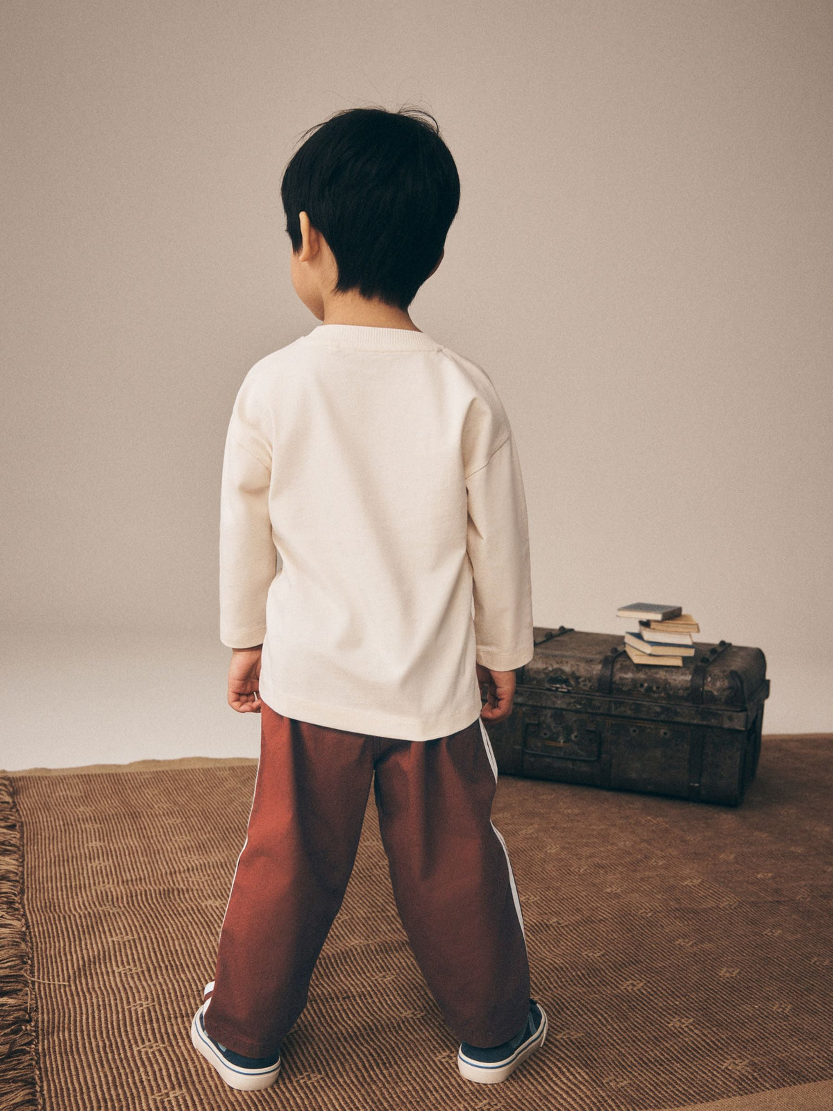 Burgundy Red Barrel Pull On Trousers (3mths-7yrs) - image 4
