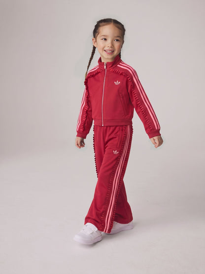 adidas Originals Red Firebird Ruffle Little Kids Tracksuit - image 1