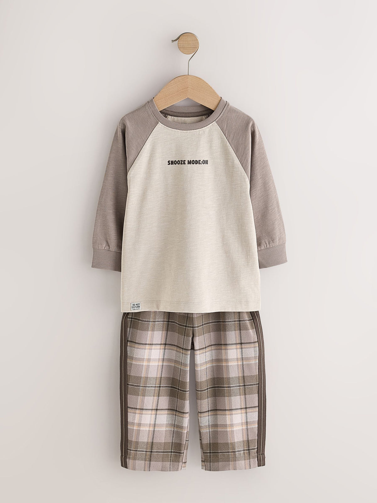 Brown/Cream Wide Leg Woven Bottom Pyjamas Set 2 Pack (9mths-12yrs) - image 6